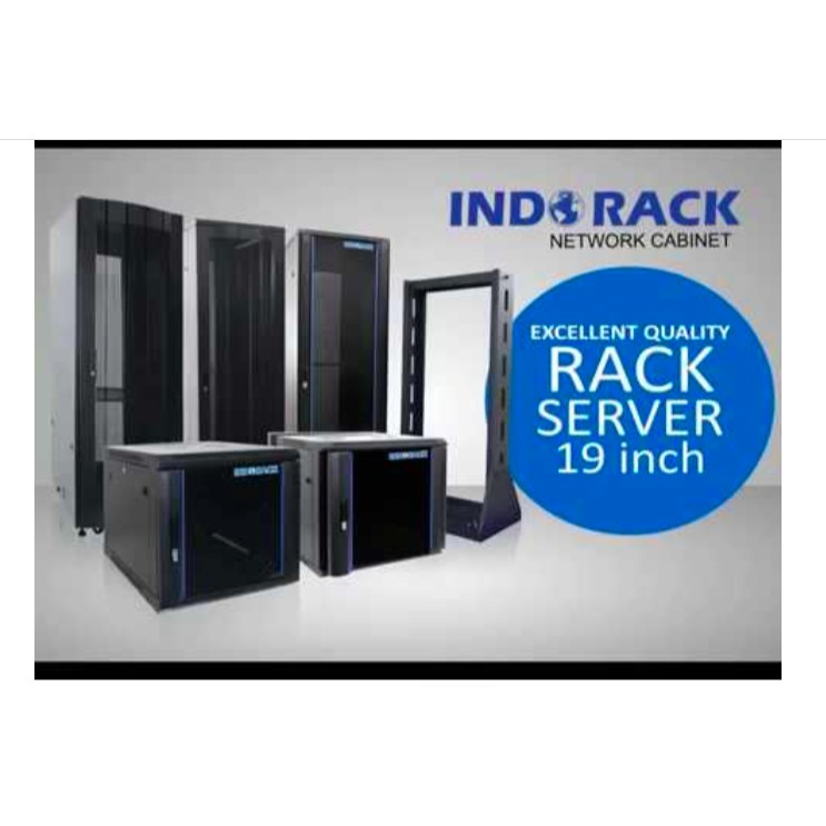 INDORACK Close Rack IR9045G 19&quot; 45U Depth 900mm (Glass Door)