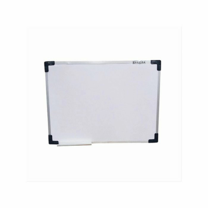 Papan tulis 60x90 magnet/ Whiteboard magnet SAKURA
