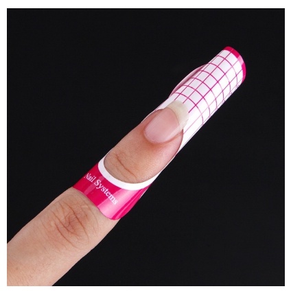 1pc PINK nail form butterfly form gel nail extension kertas nail extension