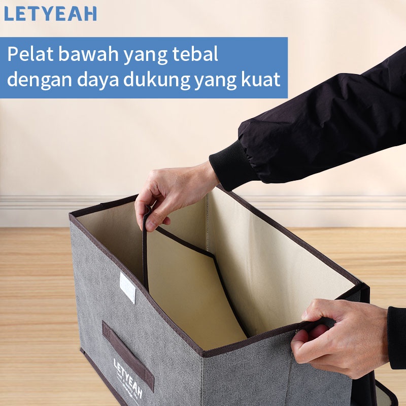 letyeah Storage box multifungsi 2 in 1 tempat penyimpanan baju / bisa lipat