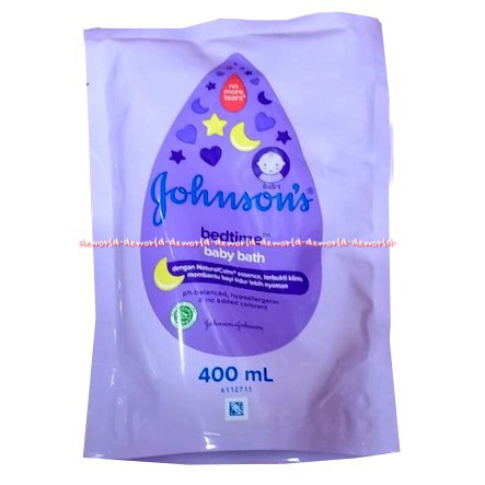 Johnson's Baby Bedtime 400ml Baby Bath Refill Sabun Cair Membantu Bayi Tidur Nyaman Membersihkan Kulit Bayi Yang Lembut Kemasan Refill ISi Ulang Jonson