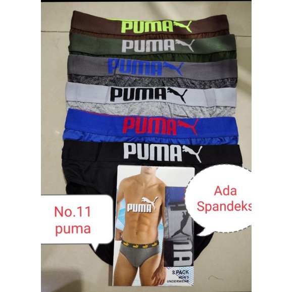 celana dalam pria dewasa bermacam2 warna satu kotak isi 3pcs karet boxser