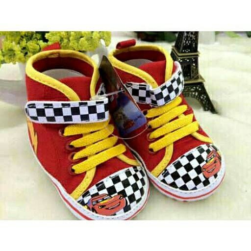 SEPATU PREWALKER CARS LIGHTNING MCQUEEN DISNEY SEPATU BAYI LAKI LAKI