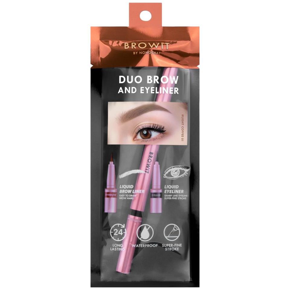Browit Duo Brow and Eyeliner | Browit Eyebrow |  Nongchat Official Eyeliner Browit by Nongchat
