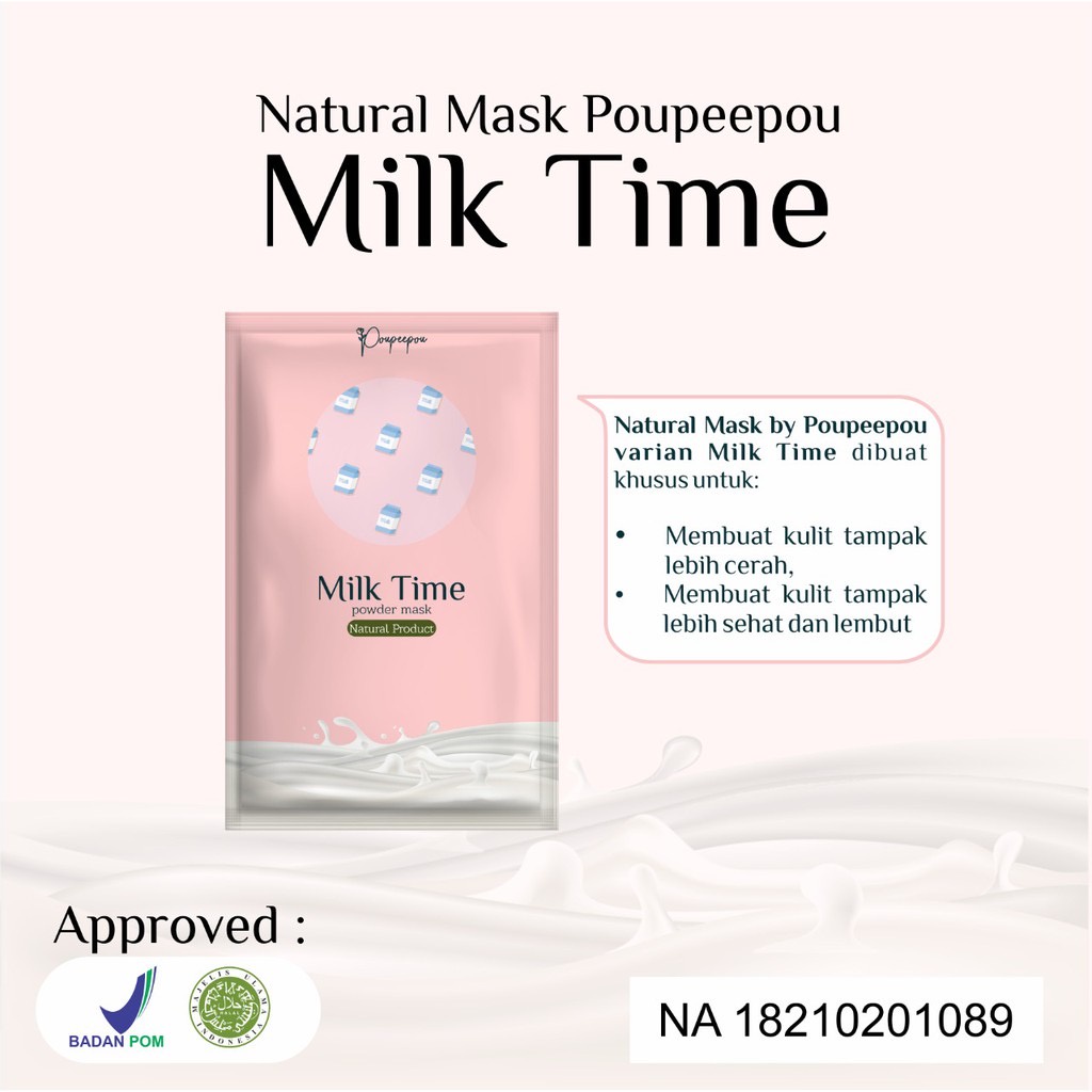 [BPOM] Masker Organik Poupeepou | Poupeepou Mask | Masker Poupeepou 25gr