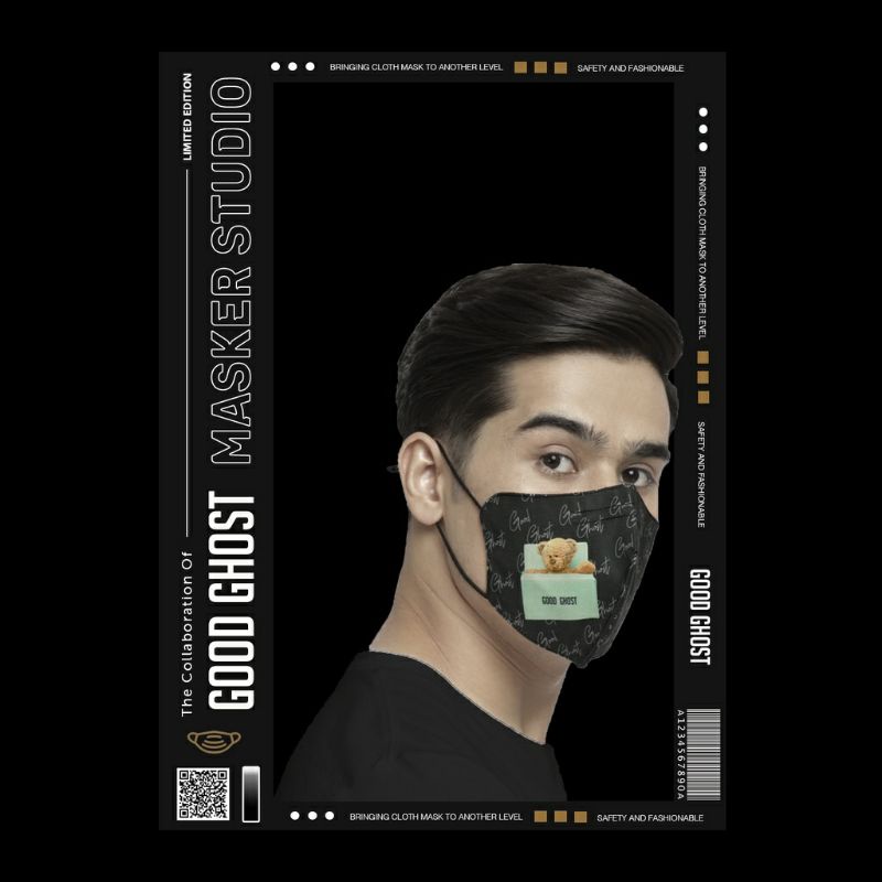 Masker Kain Motif Fashion Waterproof 5ply by Masker Studio