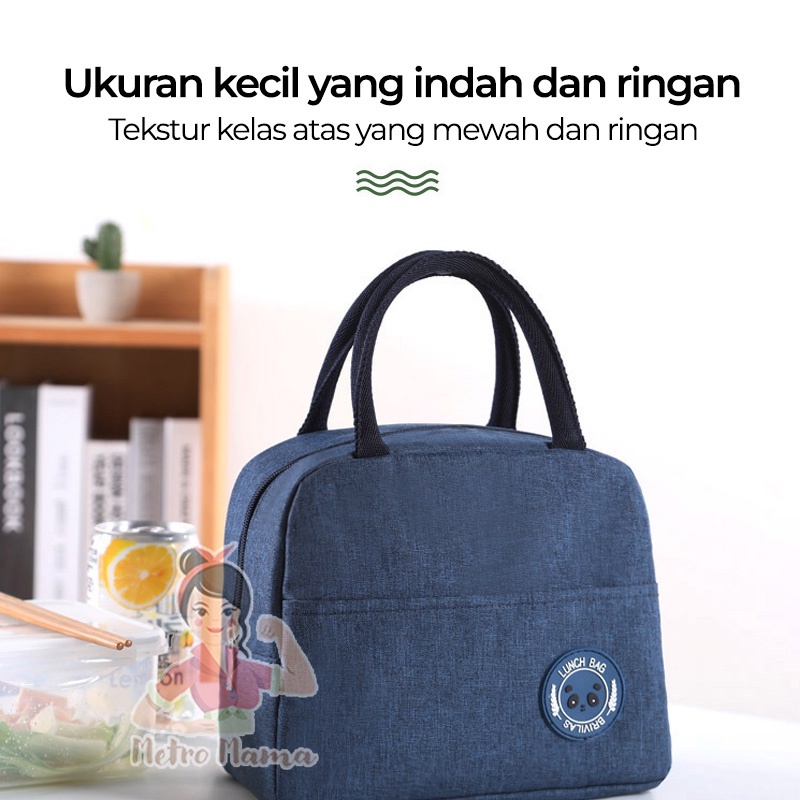 Tas Bekal Kotak Makan Termal Thermal Insulator Lunch Box Cooler Bento Bag