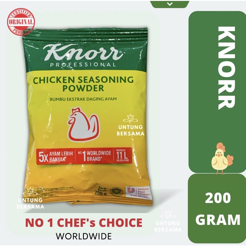 ♥️ UB ♥️ KNORR CHICKEN SEASONING POWDER BUBUK EKSTRAK DAGING AYAM 200 GRAM