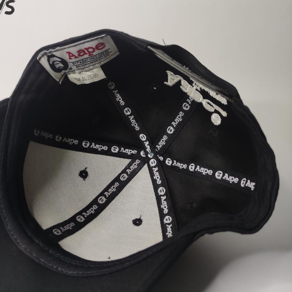 Topi  BAPE Hitam Original T035 - Topi ng APE W65L