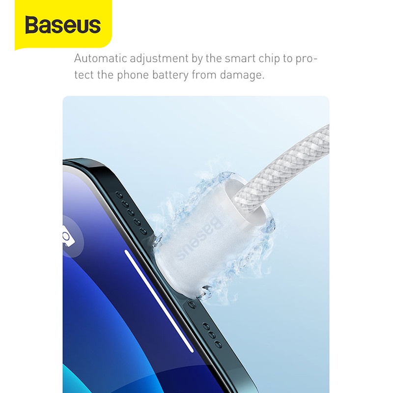 BASEUS KABEL DATA FAST CHARGE PD 20W DYNAMIC CABLE TYPE C TO IPHONE