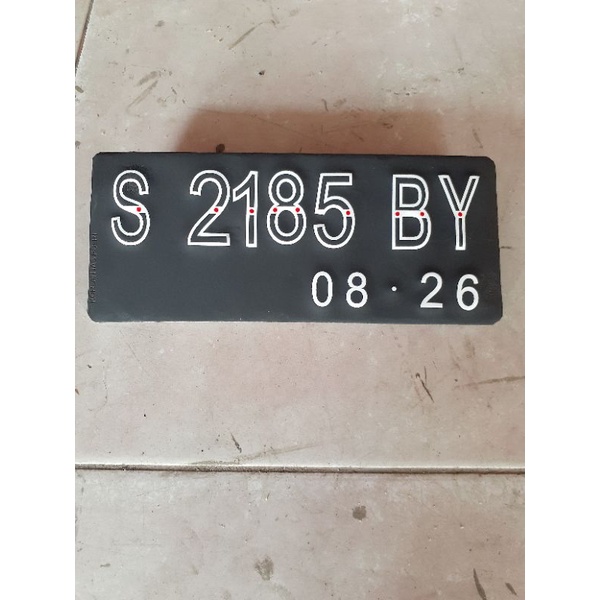 Plat Nomer Sepeda Motor Baut Tanam