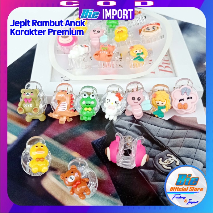 Jepit Jedai Anak Transparan Karakter 2 Sisi Premium Impor Best Seller