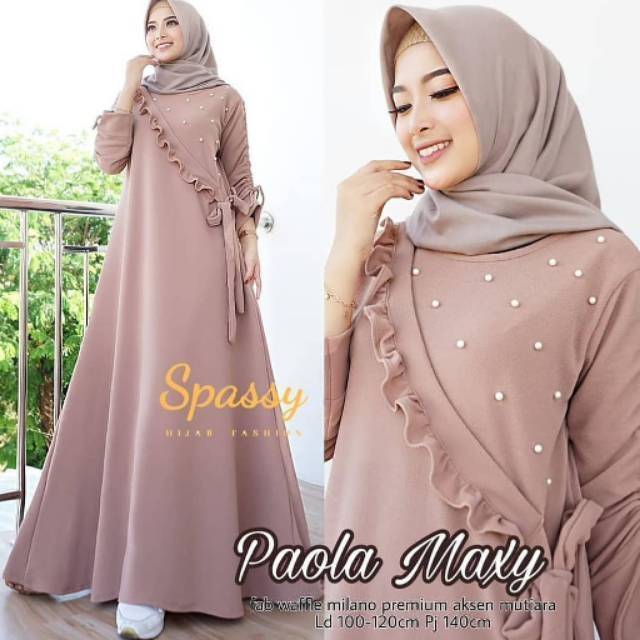 Paola maxy baju gamis fashion muslim