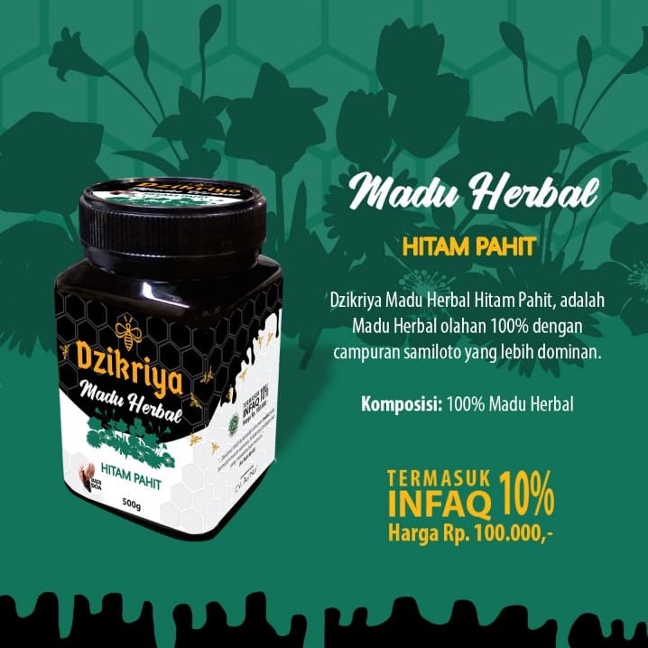 

Dzikriya Madu Hutan/Herbal Hitam Pahit 500g - Honey Murni Asli 100% Odeng Apis Dorsata Samiloto
