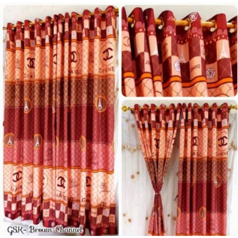 GORDEN JENDELA GORDEN PINTU HORDEN MOTIF SANUR MOTIF LV ROSE KRATOS SANUR BATIK NEW BROWN CHANNEL BE