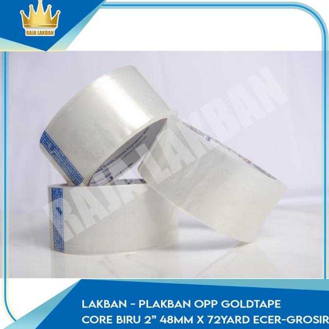 

Big Sale Lakban / Plakban OPP Goldtape Core Biru 2" 48mm x 72yard* Ecer/Grosir Big Sale