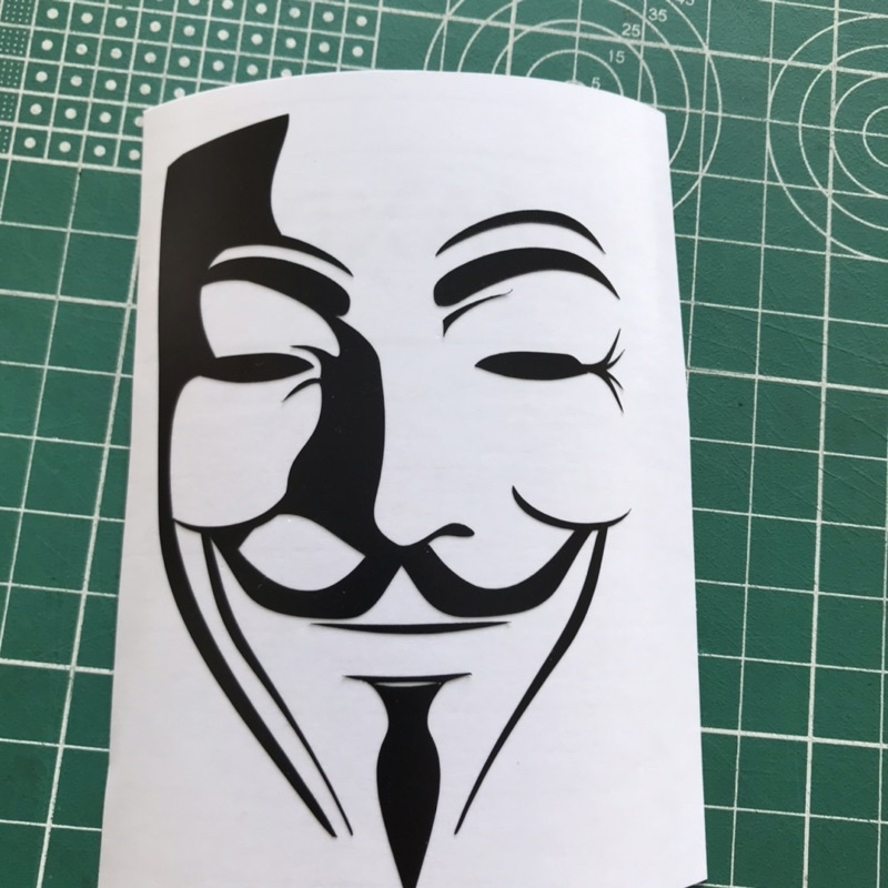 stiker anonymous v for vendetta