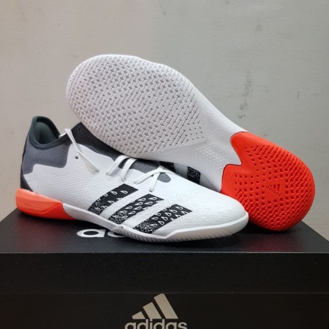 Sepatu Futsal Adidas Predator Freak.3 White Red IC | Adidas Predator | Adidas Freak | Sepatu Unisex