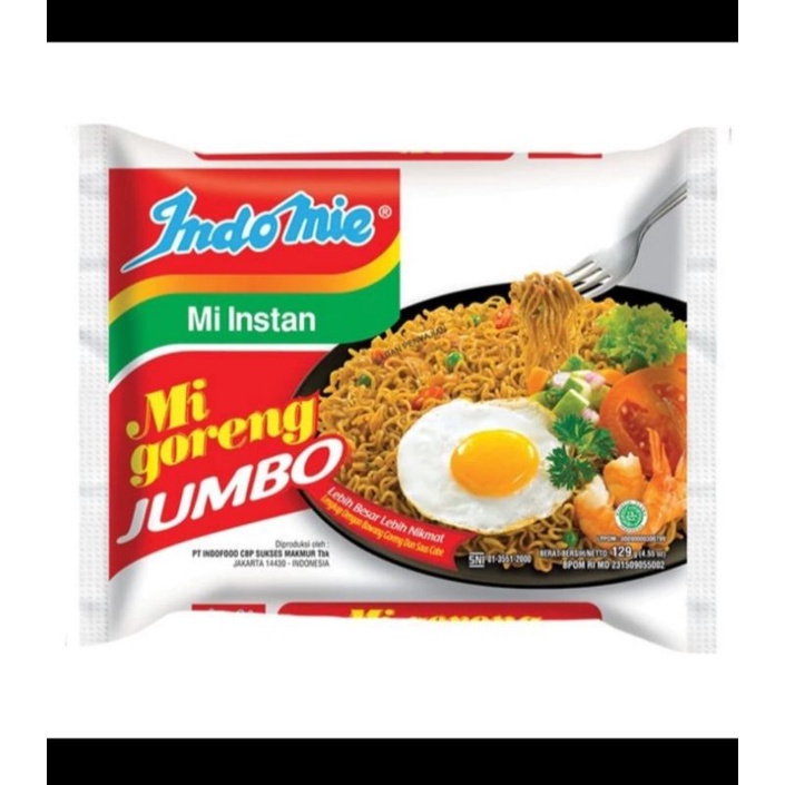 

indomie goreng jumbo 125gr isi 2