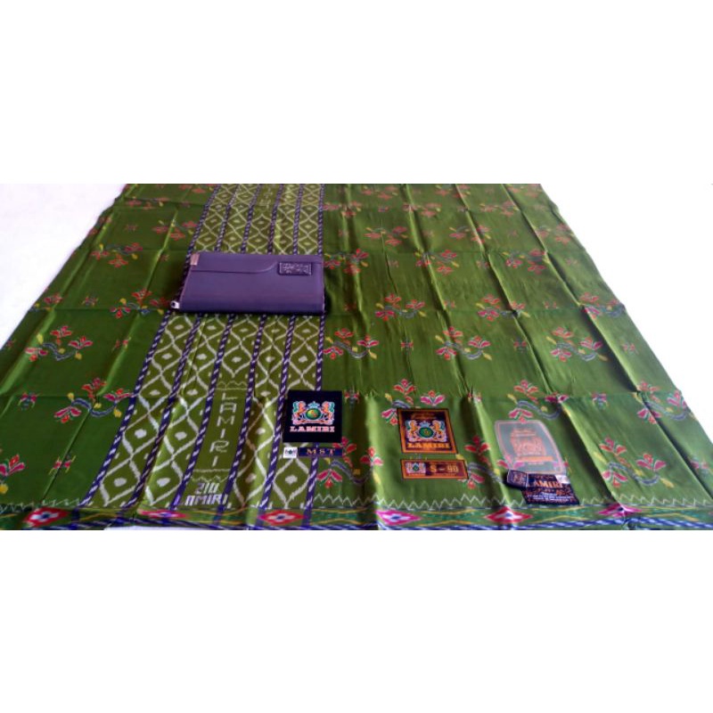 Sarung Lamiri OriginaL 100% FuLL Sutra Hijau