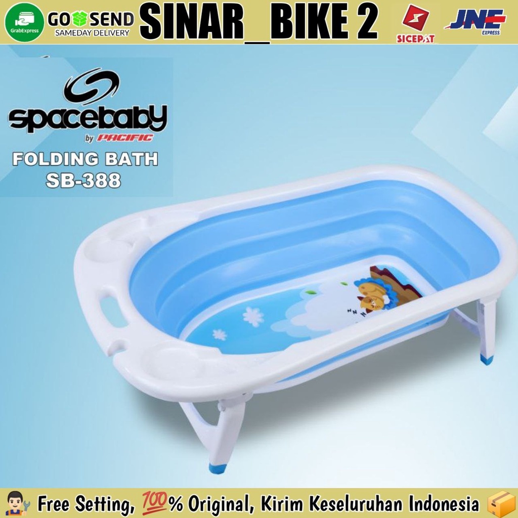 Folding Baby Bath SPACEBABY SB 388 Bak Tempat Mandi Kolam Anak Bayi Bisa Dilipat