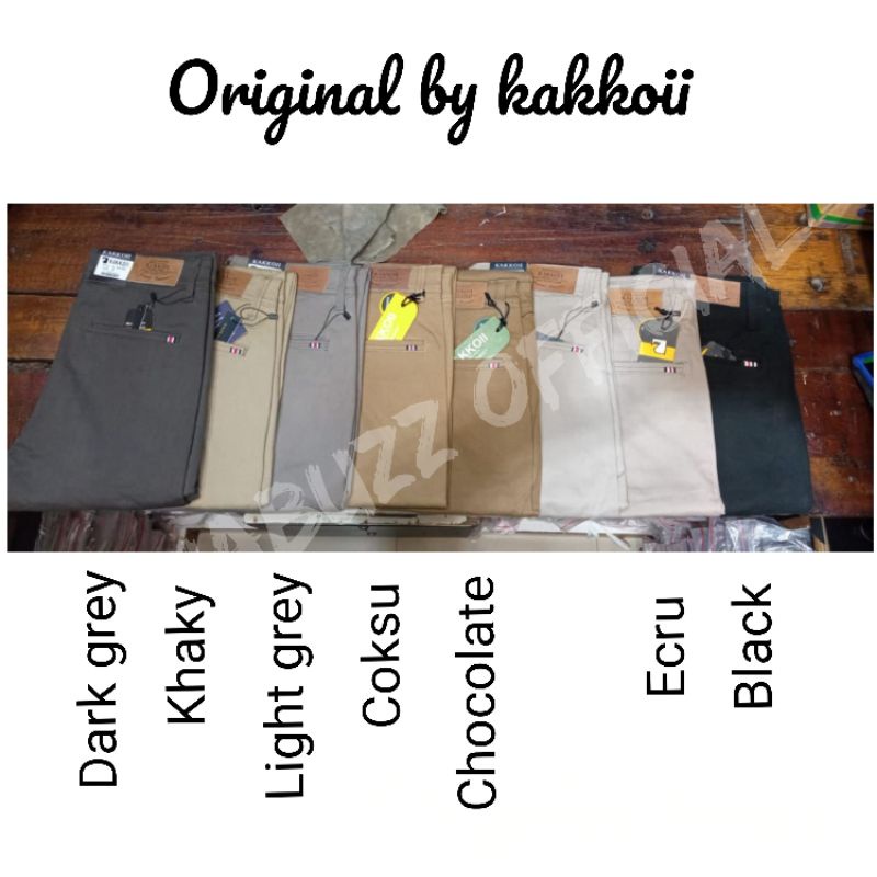 Celana panjang Chino KAKKOII jumbo 33-38 Original premium // Chino panjang pria Slimfit