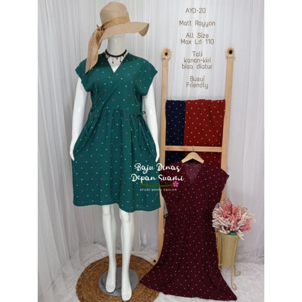 (COD) DASTER BEST SELLER HOMEDREES KEKINIAN KUALITAS PREMIUM AYD 20 BDDS BAJU DINAS DEPAN SUAMI