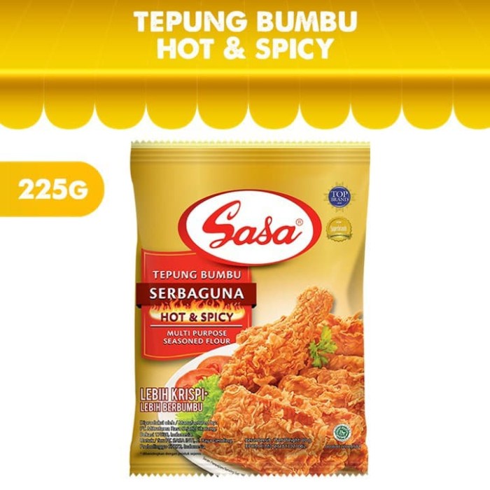 

TERBARU Sasa Tepung Bumbu Serbaguna Hot & Spicy 225 gr