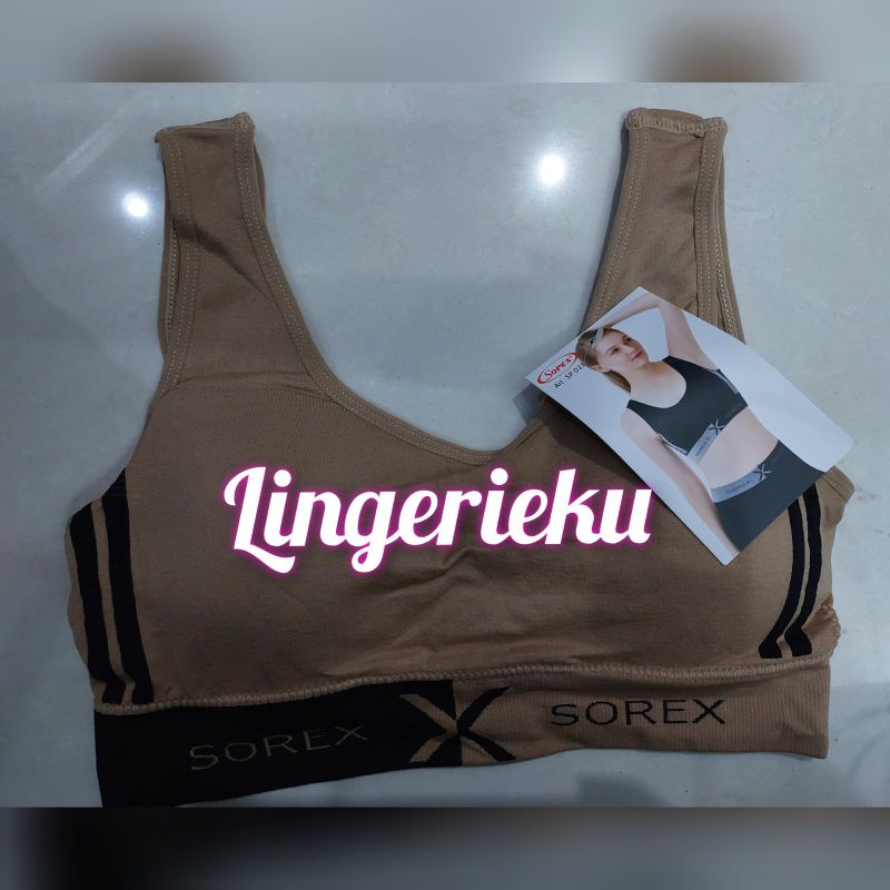 Sorex SP 023 BH Bra Sport Wanita Sorex Exclusive Busa Tanpa Kawat Freesize-Coklat