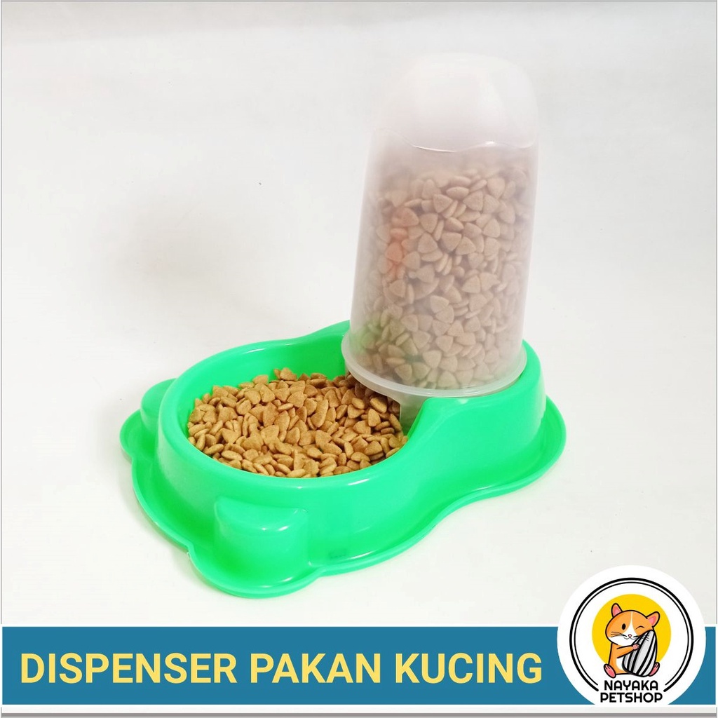 Dispenser Pakan Kucing Otomatis Kapasitas 700 gr Anti Semut Pet Bowl Feeder Kelinci Musang