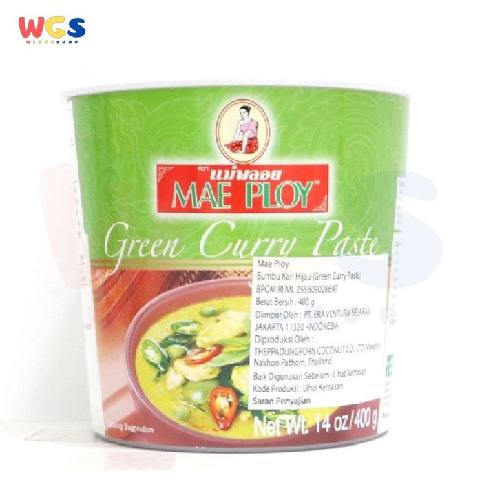 

Ready- Mae Ploy Thai Green Curry Paste 400 Gr - Bumbu Kari Hijau