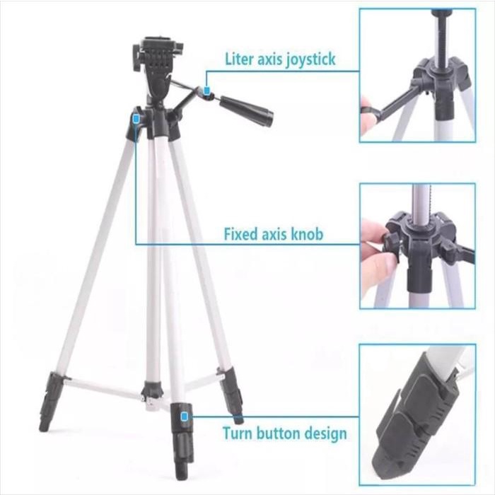 Tripod 330A Professional Tripod Stand Aluminum Camera Tripod Acc