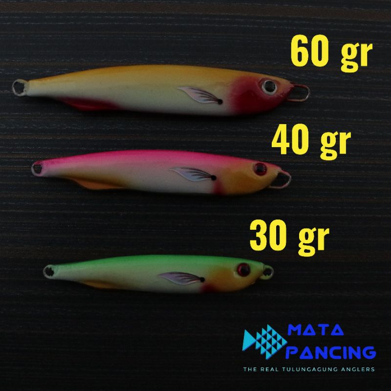 Umpan pancing metal jig CR lure duo drag cast slim 30gr 40gr 60gr gid murah