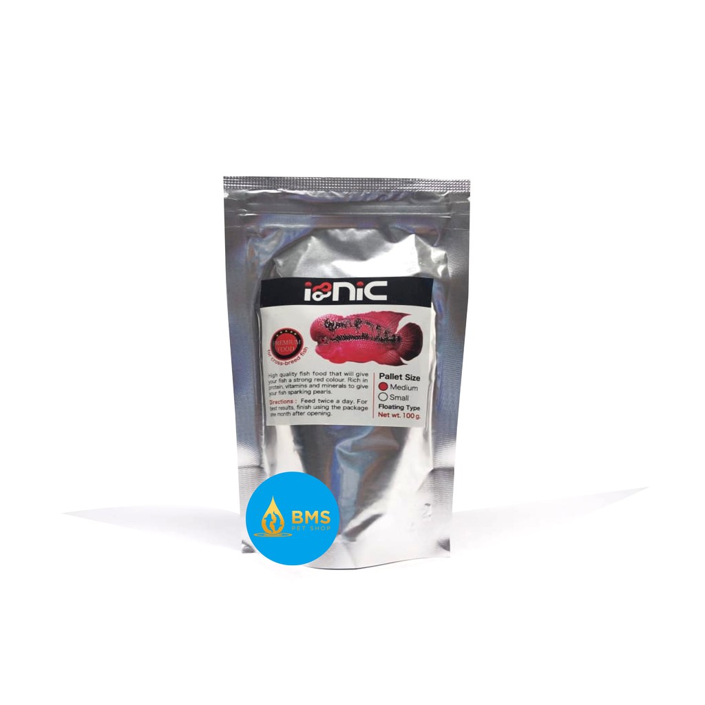 Pelet Penajam IONIC Peningkat Warna Ikan Louhan  100gram AA0030