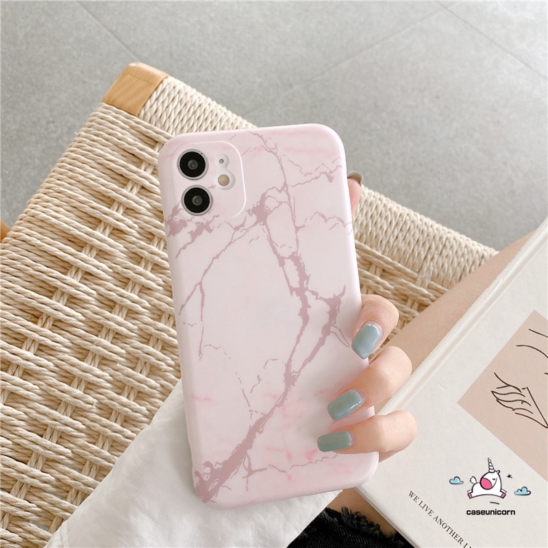 Soft Case Bahan Silikon Motif Marble Untuk Iphone 11 12 8 7 6 6s Plus 11 12 pro Max 12 mini Xr X Xs Max Se 2020