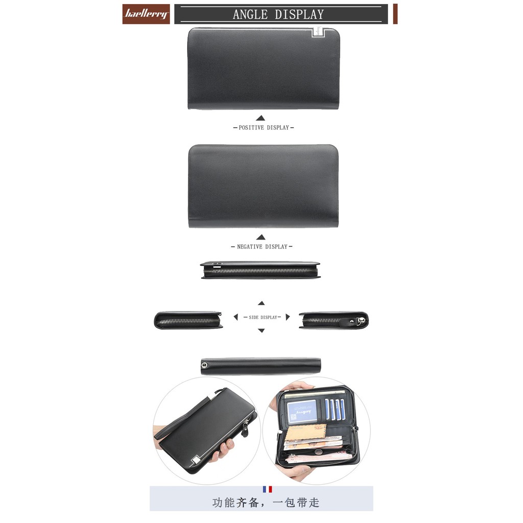Baellerry Dompet Pria Wanita / Dompet Panjang Import S6232