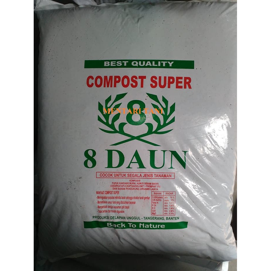 Pupuk Kompos Super 8 Daun