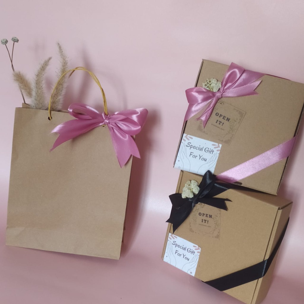 

[PAPER BAG + PITA] TAS KADO KANTONG KERTAS KRAFT