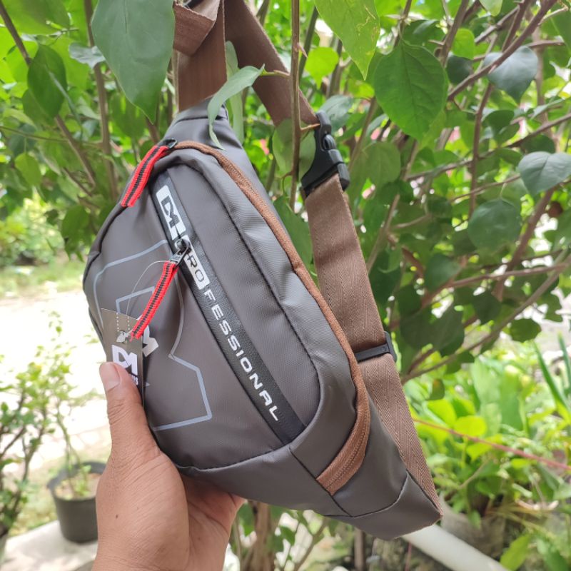 Tas Selempang Pria Original DM | Waist Bag Pria Distro Best Model | Tas Pria Konveksi