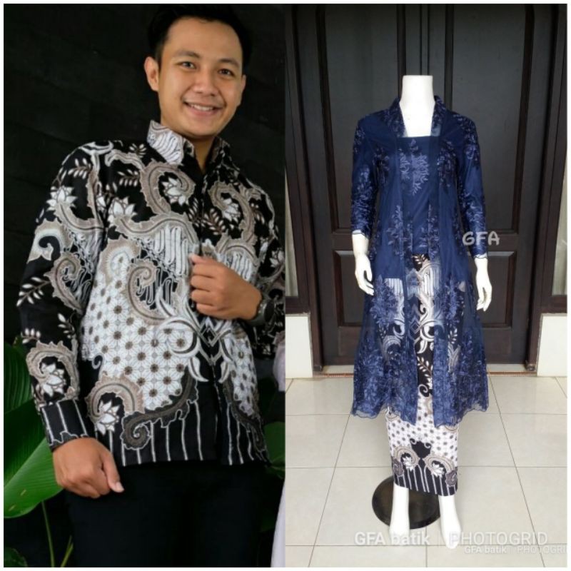Couple kebaya kutu baru modern batik pekalongan
