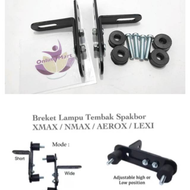 Breket Lampu Spakbor NMAX XMAX LEXI AEROX