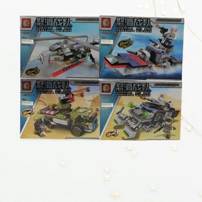 Lego Kapal Pesawat Naval Clan 8 In 1 Set Brick Block Sembo 68120