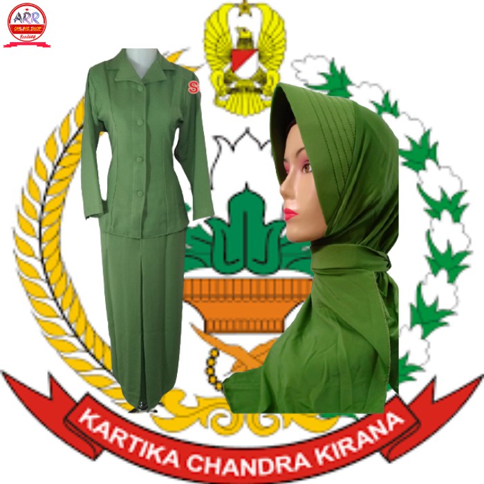 seragam PSK persit Sritex + jilbab