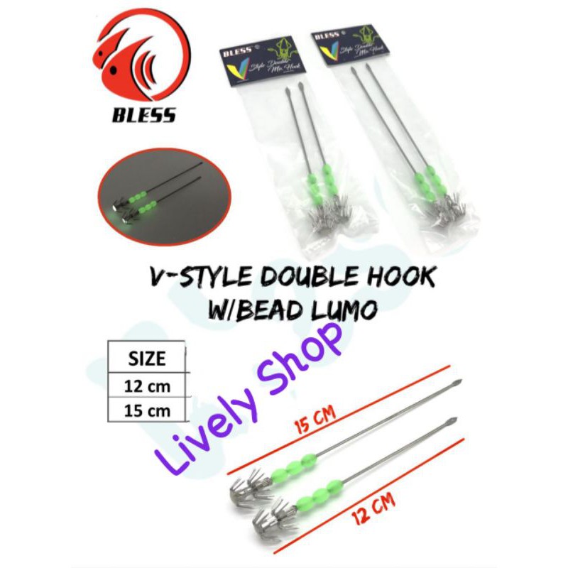 Pancing Cumi Bless V style double hook bead lumo