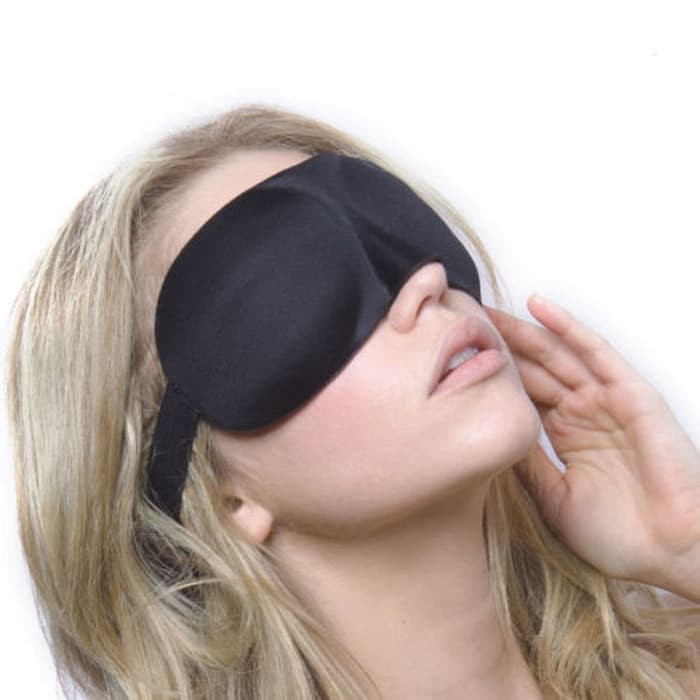 Penutup Mata Tidur Anti Silau Sleep Mask - WARNA HITAM - masker mata