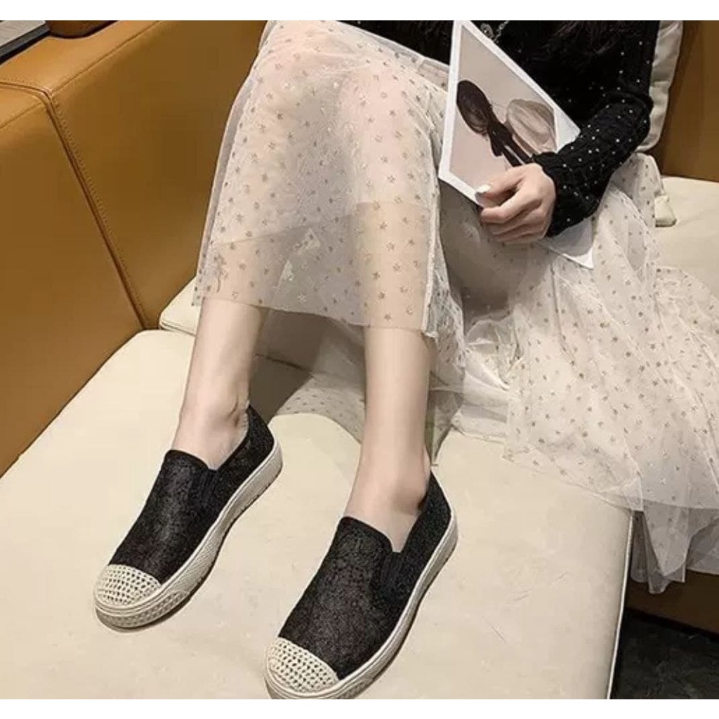 AGI10110 sepatu wanita import murah sepatu mules wanita import murah terbaru fashion kekinian cod jakarta