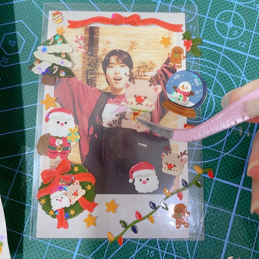 Stiker Dekorasi Deco Photocard / Journal / Polcos Christmas Xmas by @peachkiss.xo