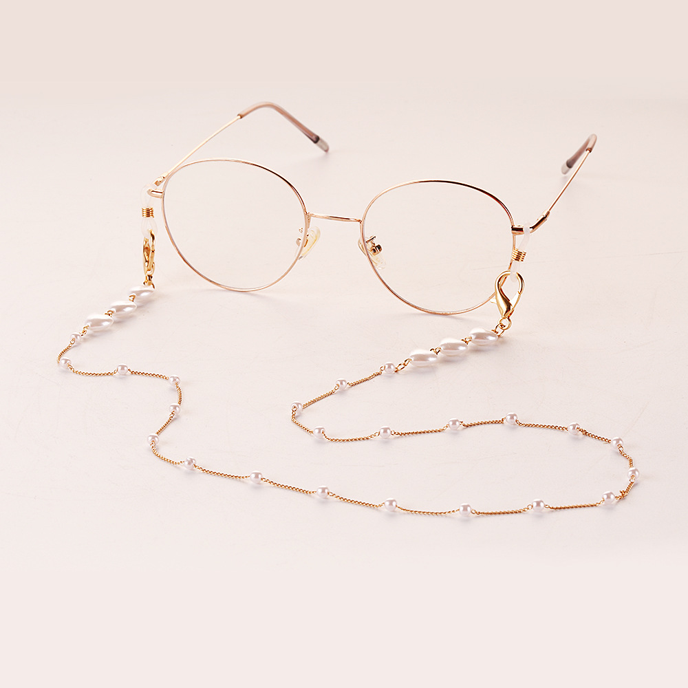 Heart Pearl Mask Chain Lanyard Glasses Chain