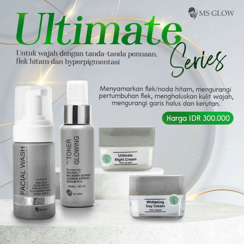 MS GLOW ULTIMATE UNTUK FLEK HITAM PAKET ACNE MS GLOW / MS GLOW / MS GLOW ORIGINAL / PERAWATAN WAJAH