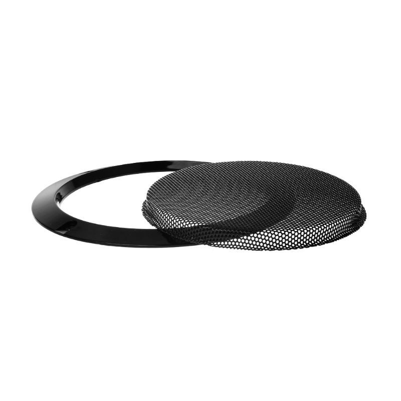 btsg 2PCS Protective Speaker Cover Steel Mesh Grille Grills Decorative Circle DIY Accessories Black